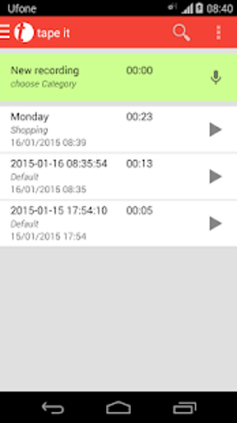 Imagen 0 para tape it - audio recorder