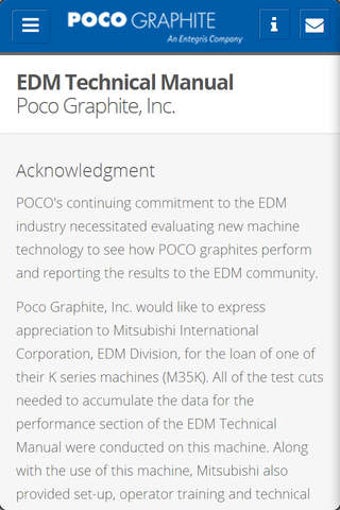 Image 0 for POCO EDM Tech Manual