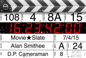 Image 0 for MovieSlate 8 (Clapperboar…