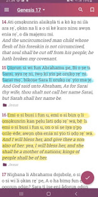 Imagen 2 para Yoruba English Bible Offl…