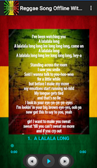 Image 2 for Reggae Song With Lyric (O…