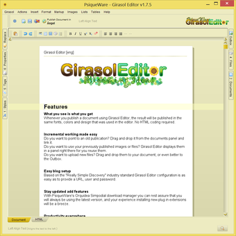 Image 1 for Girasol Editor