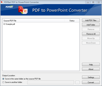Imagen 0 para PDFBat PDF to PowerPoint …