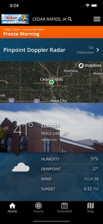Image 0 for KCRG-TV9 First Alert Weat…