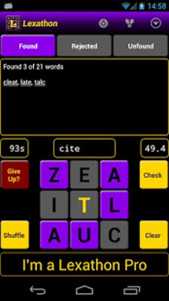 Image 0 for Lexathon word jumble
