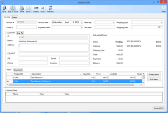 Image 0 for Uniform Invoice Software …