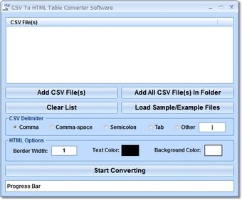 Imagen 0 para CSV To HTML Table Convert…