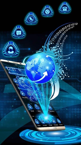 Image 0 for 3D Tech Earth Theme Launc…