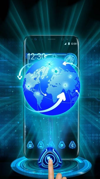 Imagen 2 para 3D Tech Earth Theme Launc…