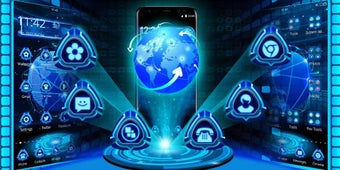 Image 1 for 3D Tech Earth Theme Launc…