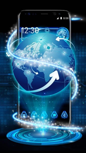 Image 2 for 3D Tech Earth Theme Launc…