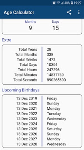 Image 0 for Age Calculator by Date of…