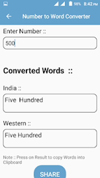 Image 1 for Number to Word Converter
