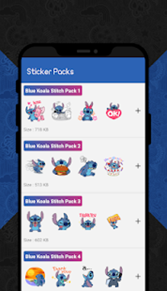 Imagen 2 para Blue Koala Stitch Sticker…