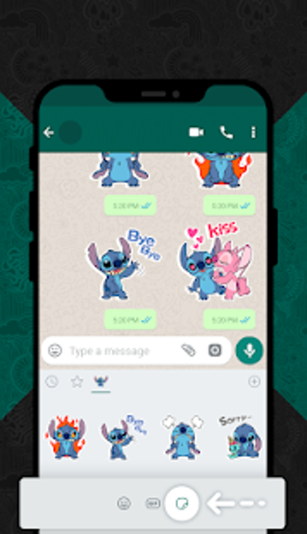 Imagen 3 para Blue Koala Stitch Sticker…
