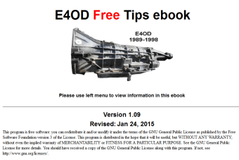 Image 1 for E4OD Free Tips eBook
