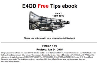 Image 2 for E4OD Free Tips eBook