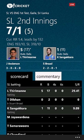 Image 1 for Yahoo Cricket for Windows…