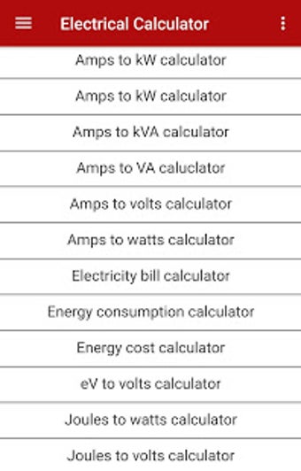 Imagen 1 para Electrical Calculator