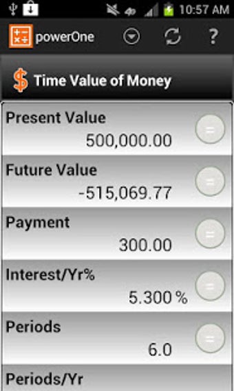 Image 0 for powerOne Finance Calculat…