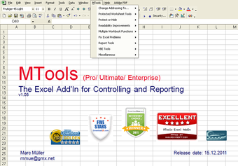 Image 0 for MTools Pro Excel Add-In