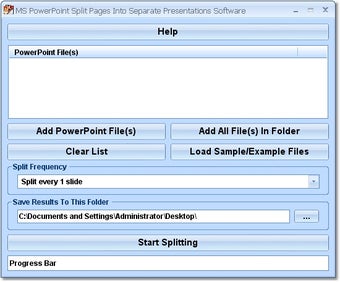 Image 0 for MS PowerPoint Split Pages…