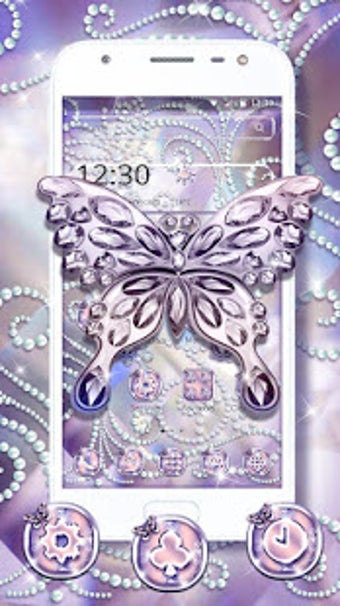 Image 0 for Pearl Diamond Butterfly T…