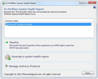 Imagen 0 para Fix PerfMon System Health…