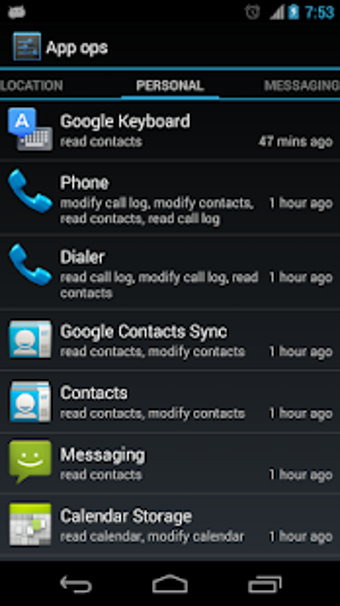 Imagen 1 para All apps permissions sett…