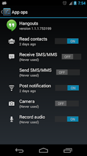 Imagen 0 para All apps permissions sett…