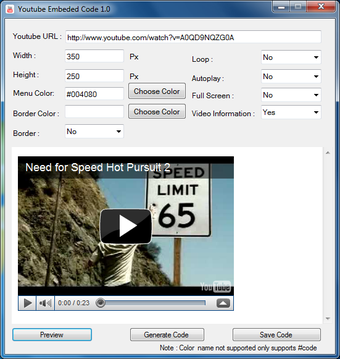Image 1 for Youtube Embeded Code