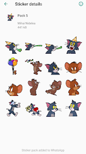 Imagen 0 para Tom and Jerry Stickers fo…