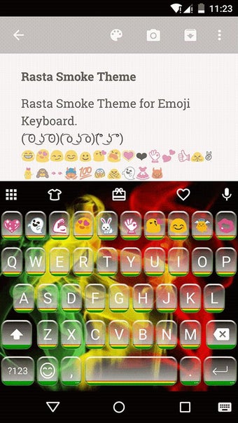 Imagen 2 para Rasta Smoke Emoji Keyboar…