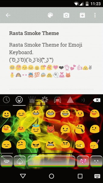 Imagen 1 para Rasta Smoke Emoji Keyboar…