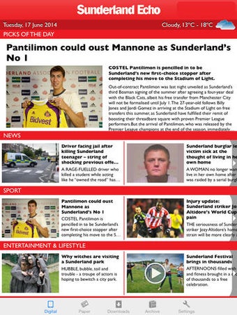 Image 0 for The Sunderland Echo Newsp…