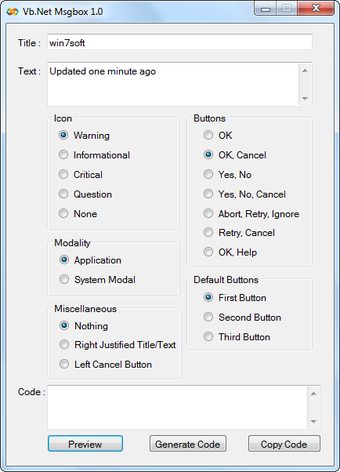 Imagen 0 para Vb.Net MsgBox