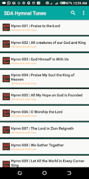 Image 1 for SDA Audio Hymnal Offline