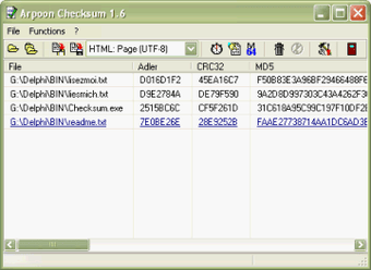 Image 0 for Arpoon Checksum