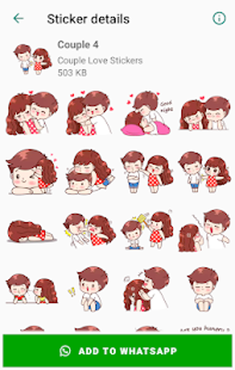 Image 1 for Couple Love Stickers for …