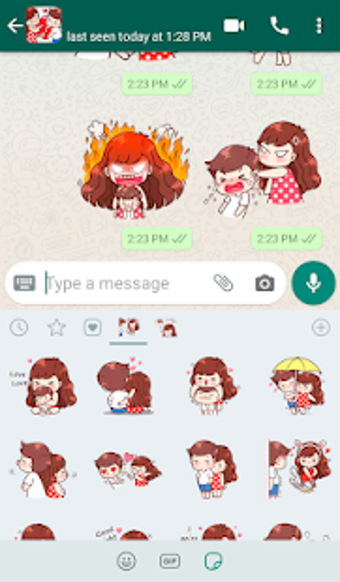Image 0 for Couple Love Stickers for …
