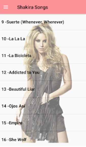 Image 1 for Shakira Songs Offline (40…