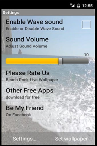 Imagen 2 para Beach Wave Live Wallpaper