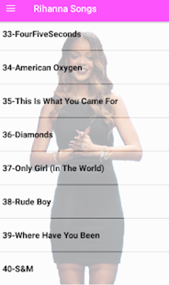 Image 0 for Rihanna Songs (Offline 40…