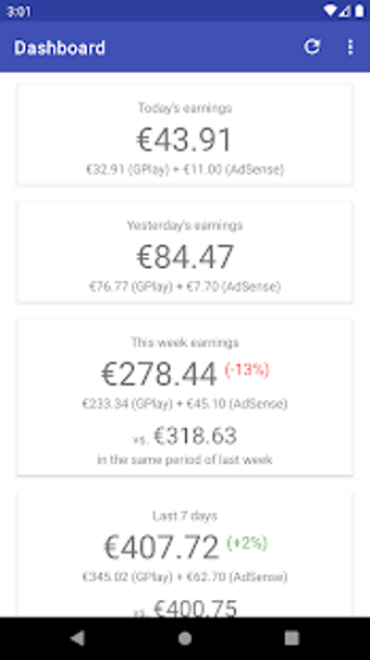 Image 1 for My app earnings (for AdMo…