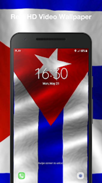 Image 1 for 3D Cuba Flag Live Wallpap…
