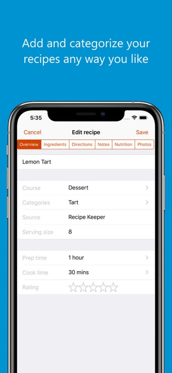 Imagen 2 para Recipe Keeper