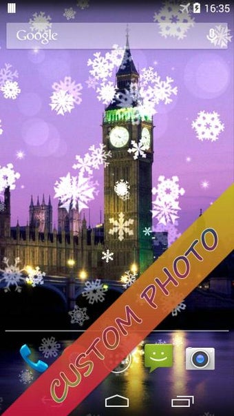 Imagen 1 para Xmas Snowflake Live Wallp…