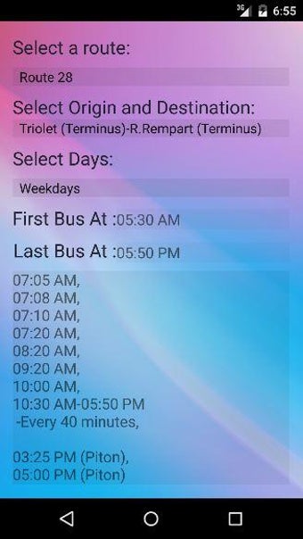 Imagen 1 para Triolet Bus Schedule