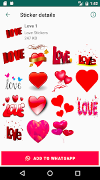 Imagen 3 para Love Stickers for WhatsAp…