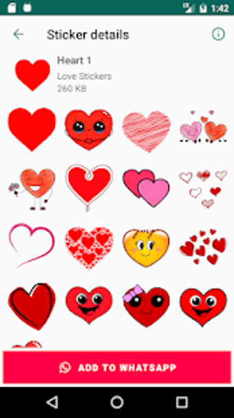 Imagen 1 para Love Stickers for WhatsAp…